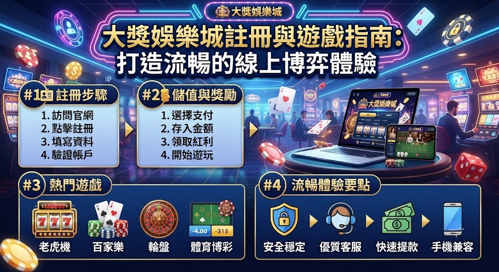 註冊與遊戲指南：打造流暢的線上博弈體驗