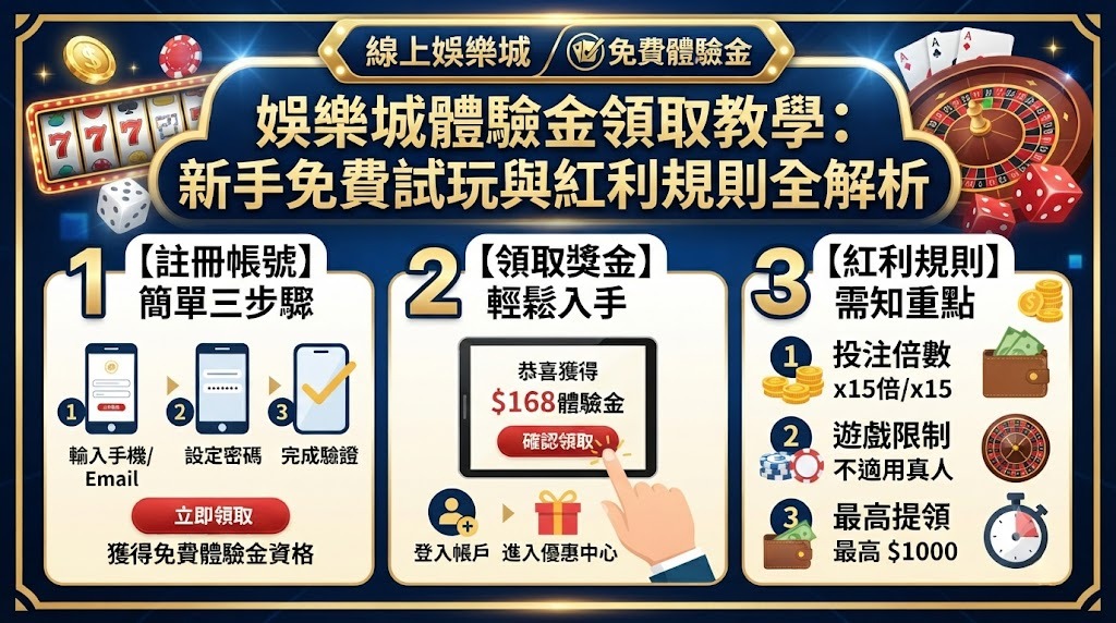 新手免費試玩與紅利規則全解析 新手免費試玩與紅利規則全解析