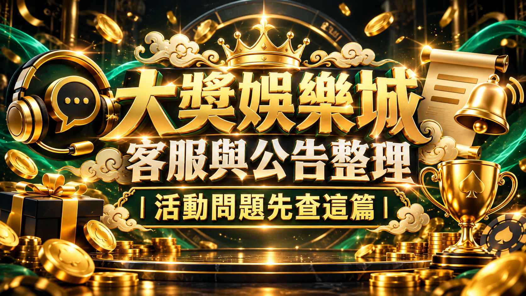 大獎娛樂城客服與公告整理|活動問題先查這篇